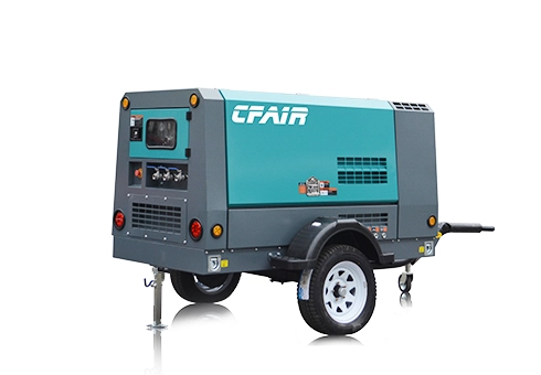 CF120MY-7 CFAIR 120CFM mobiler Dieselmotor-Schrauben luft kompressor für den Bergbau