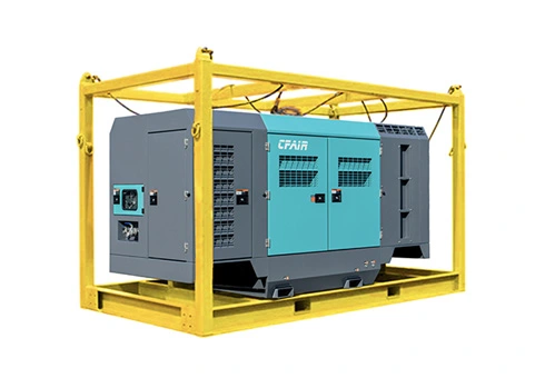 Mobiler motor getriebener öl freier Luft kompressor 700 CFM