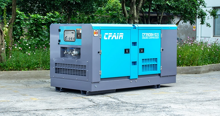 CFAIR empfiehlt den kosten günstigen Diesel luft kompressor CF390BK-10.5 Box