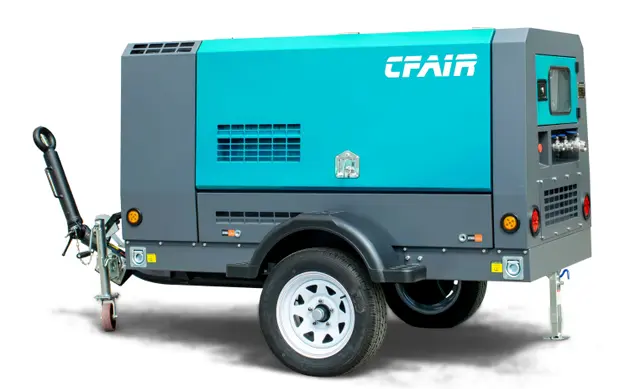 220cfm tragbarer Diesel-Luft kompressor